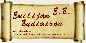 Emilijan Budimirov vizit kartica